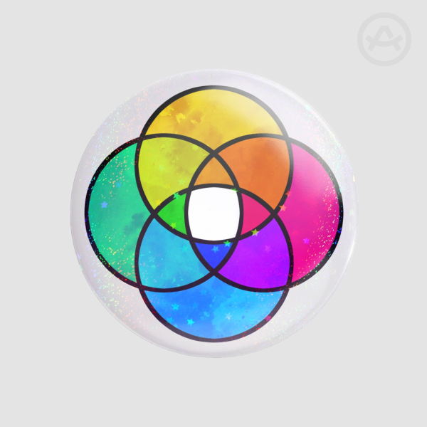 Plural Rings Badge (Holo Sand Star)