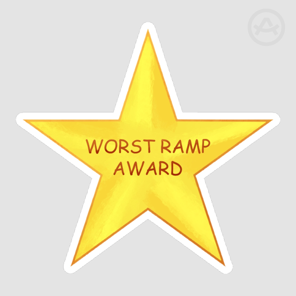 Worst Ramp Award Sticker (Matte)