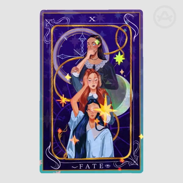 fate card Die Cut Sticker