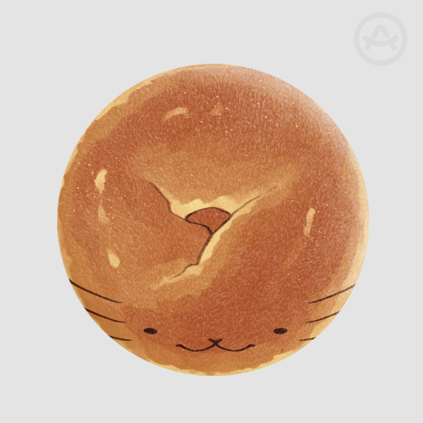 Bagel Cat | Plush Badge