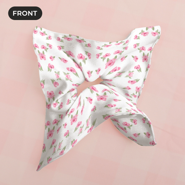 Rose Collection Square Scrunchie