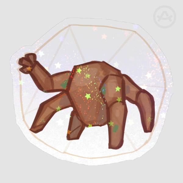 Rocky Xenonite Sphere Sticker (Opaque)