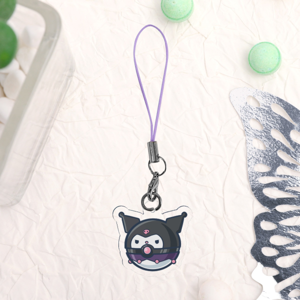 Clear Acrylic Keychains - Kuromi Pokeball
