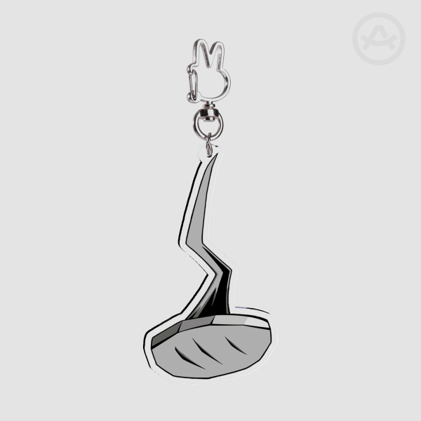 Nail Acrylic Keychain