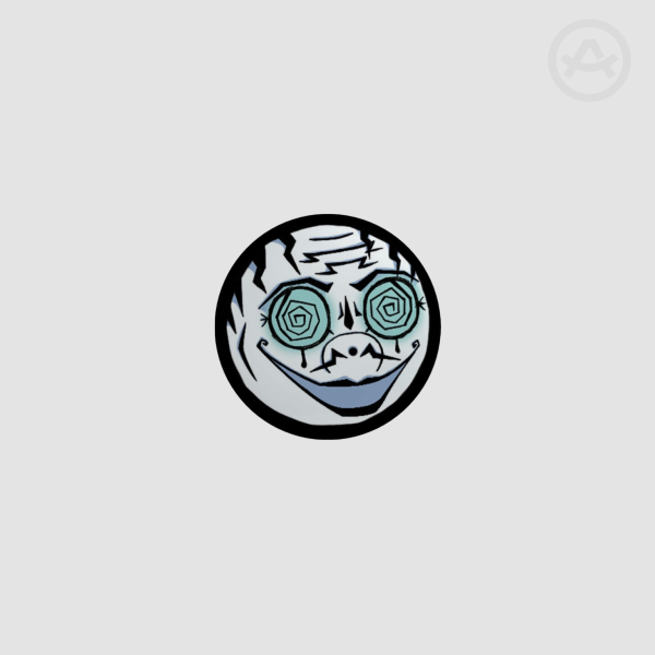 D-Boy Face Round Button Pin