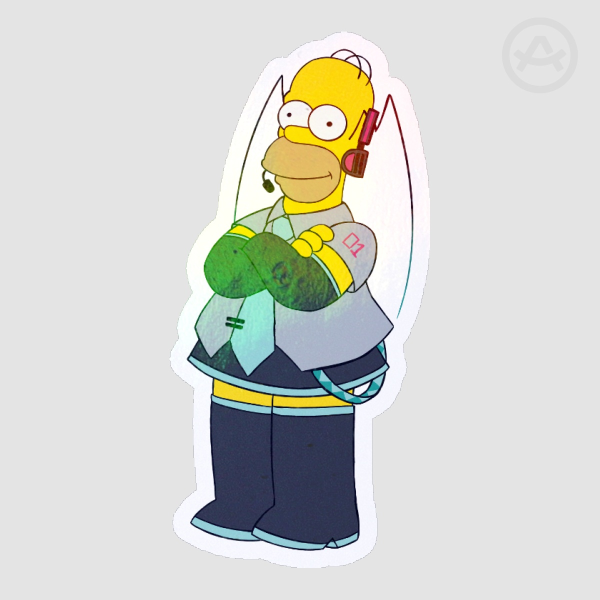 Homer Miku Sticker