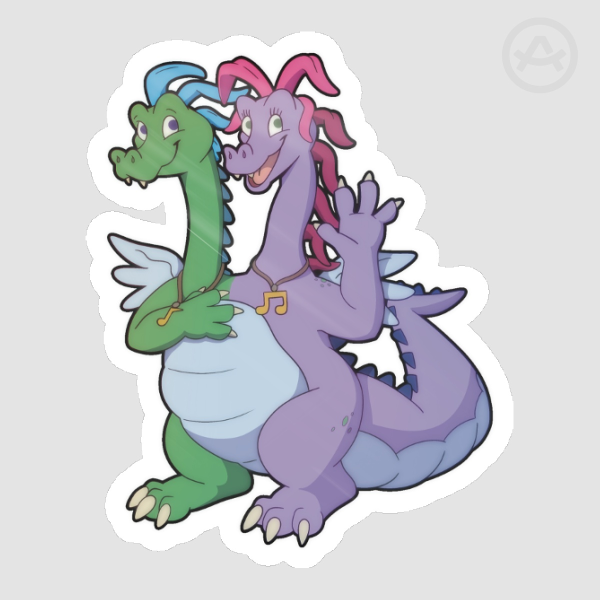 Zak and Wheezie Sticker (small)