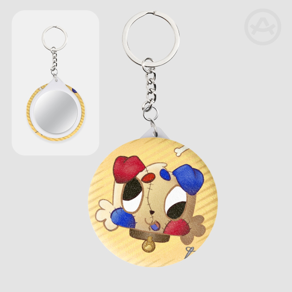 goob Plush Badge Mirror Keychains