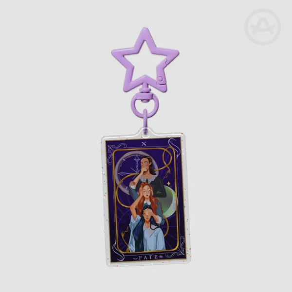 Fate be Changed Epoxy Glitter Acrylic Keychain