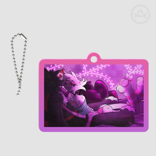 Shaped Lenticular Acrylic Pendant