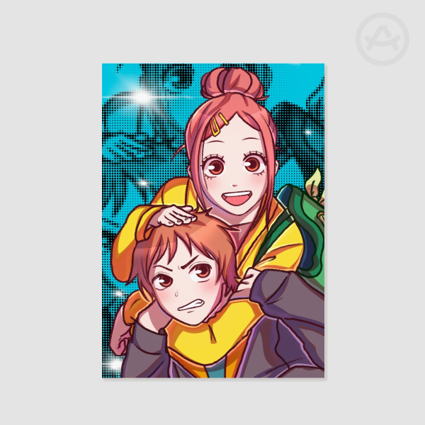 Lovely Complex | Risa & Otani "The Comedy Duo" | Premium Art Print