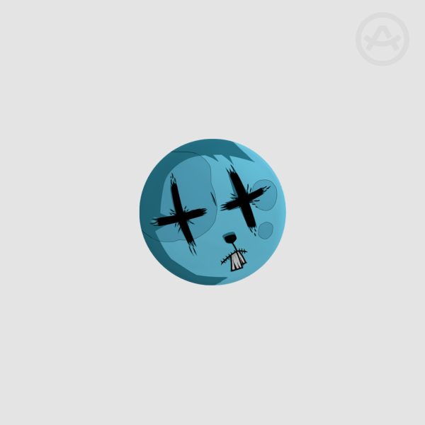 Nailbunny Face Round Button Pin