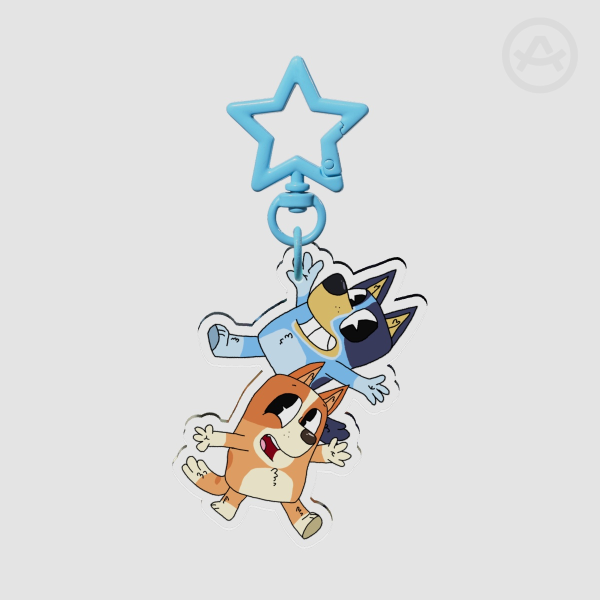 Bluey and Bingo Acrylic Keychains