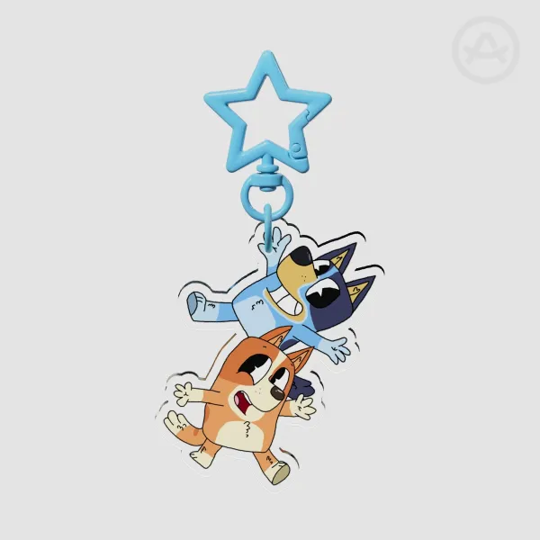 Bluey and Bingo Acrylic Keychains