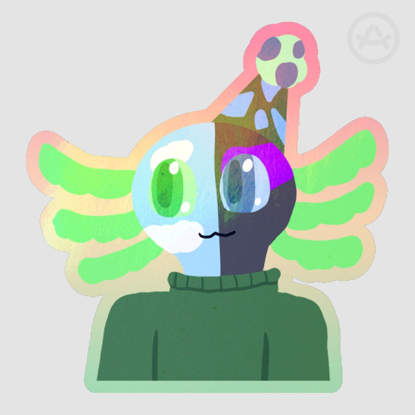 Rockparmesan Fursona Sticker