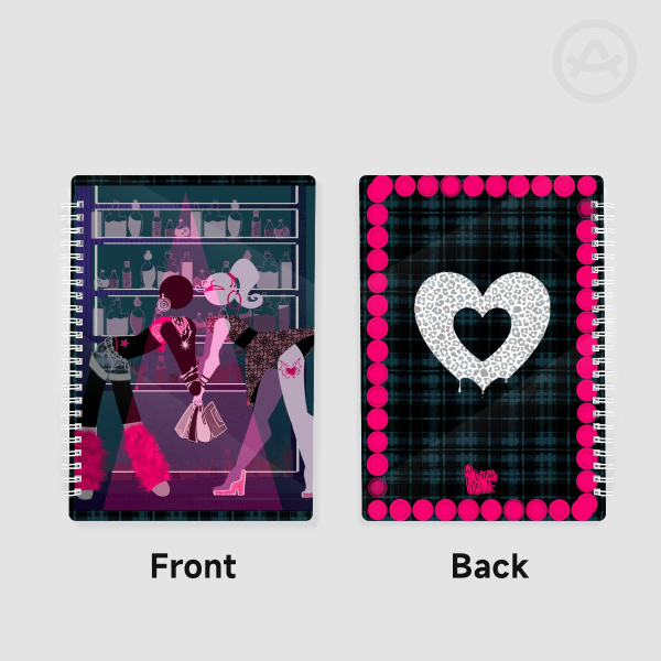 Web-grl 🎀PVC Double-side Spiral Notebook