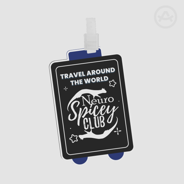 Neurospicey Club - Plastic PET Luggage Tag