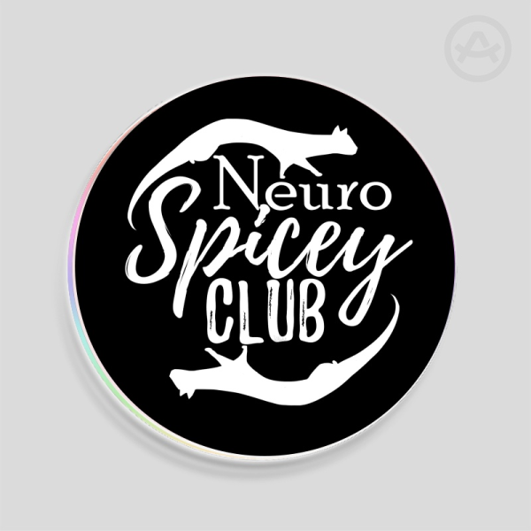 Neurospicey Club - Rainbow Acrylic Coaster