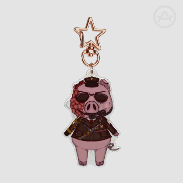 ☆ Pigland Coyle || Epoxy Glitter Charm  ☆