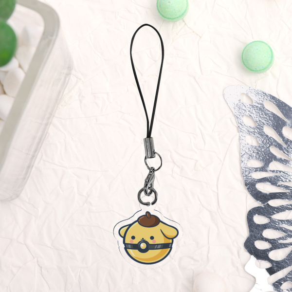 Clear Acrylic Keychains - Pompompurin Pokeball