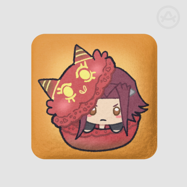 Macaron Plush Badge - Aki