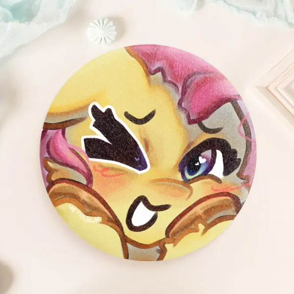 Fluttershy Plush Badge MLP FANMERCH