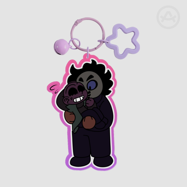 hellen x dan Clear Acrylic Keychains