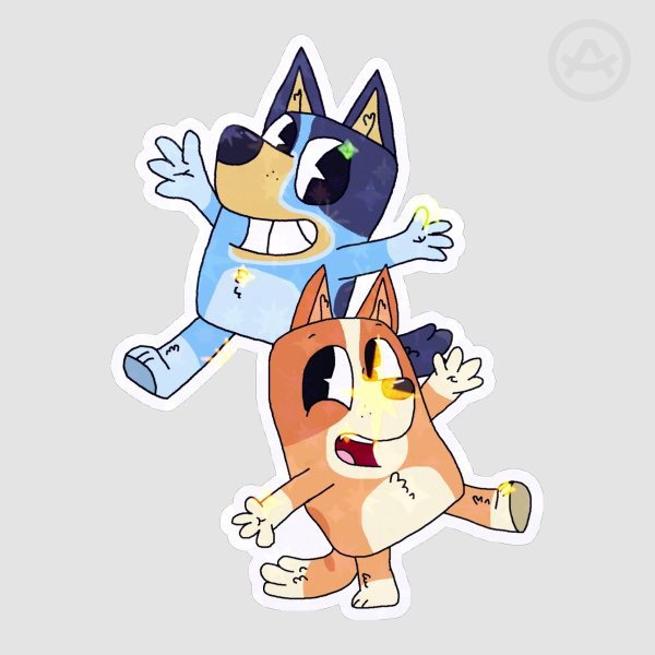Bluey & Bingo Die Cut Stickers