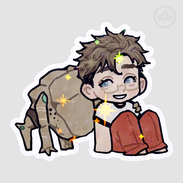 Grace & Rocky Die Cut Stickers