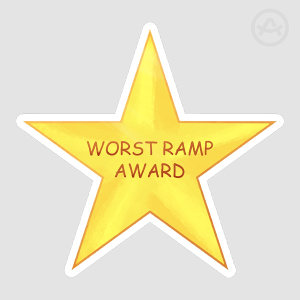 Worst Ramp Award Sticker (Glossy)