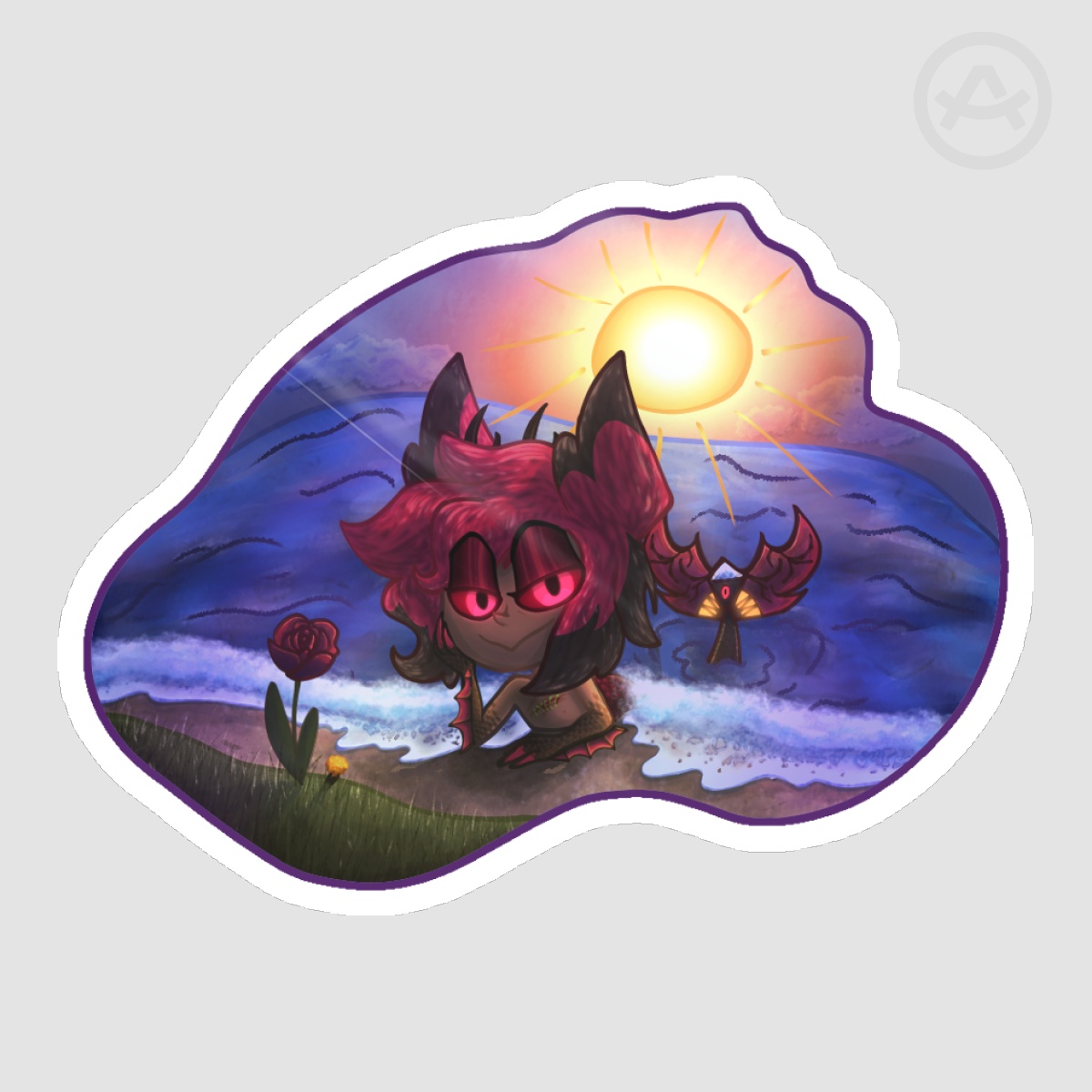 Mermaid Alastor Sticker (glossy)