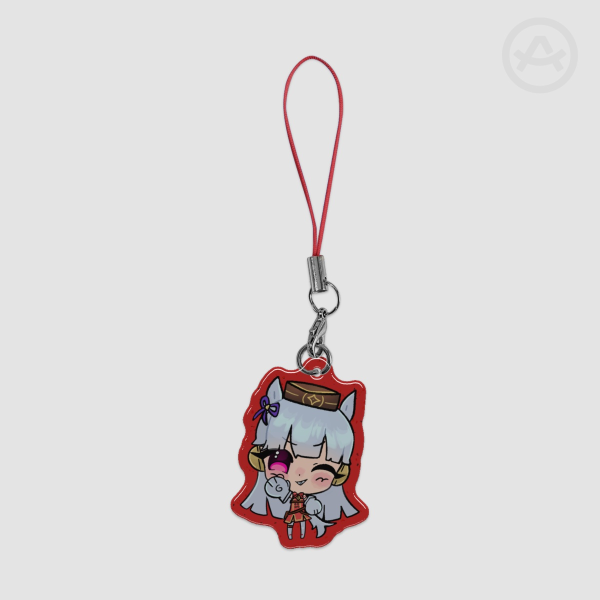 Gold Ship Epoxy Glitter Acrylic Phone Charm