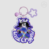 Your local cryptid broken glass keychain