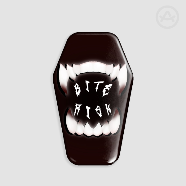 Bite Risk Coffin [Red] - Badge