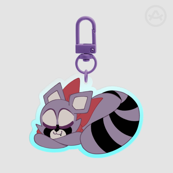 Sleeping Rambley (Clear Acrylic Keychains)