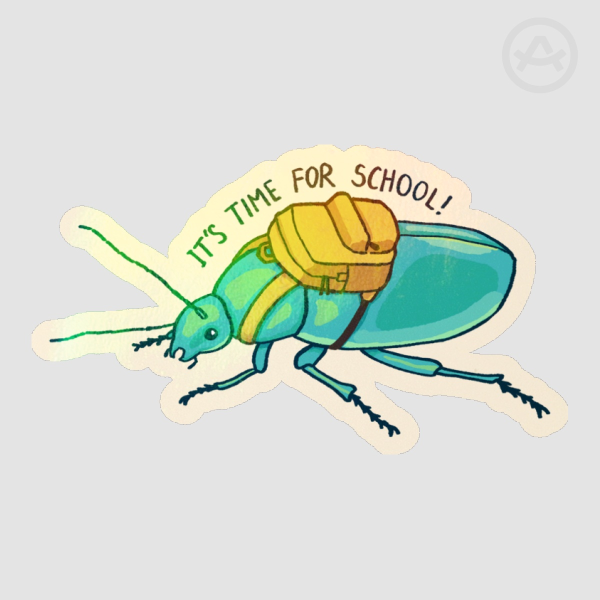 It's time for school! (Sticker)