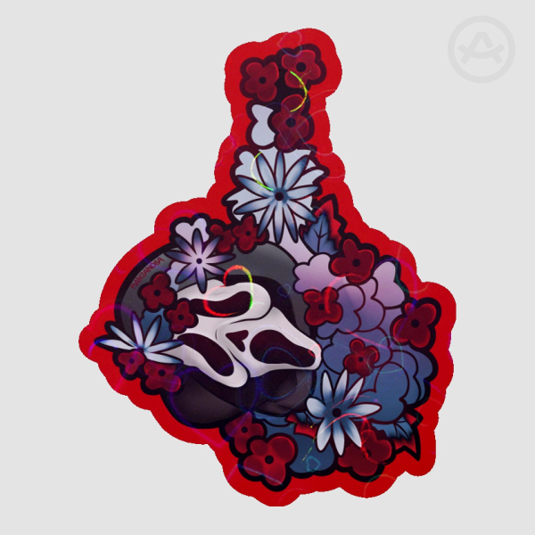 Daisy Chained Ghostface Sticker - Color