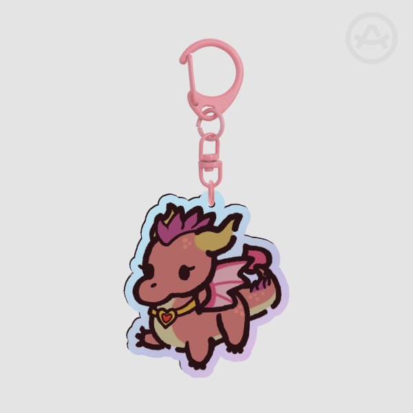 Ember Rainbow Acrylic Keychain (small)