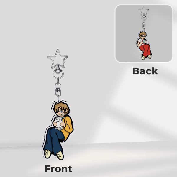 Ryland Grace Double Sided Keychain