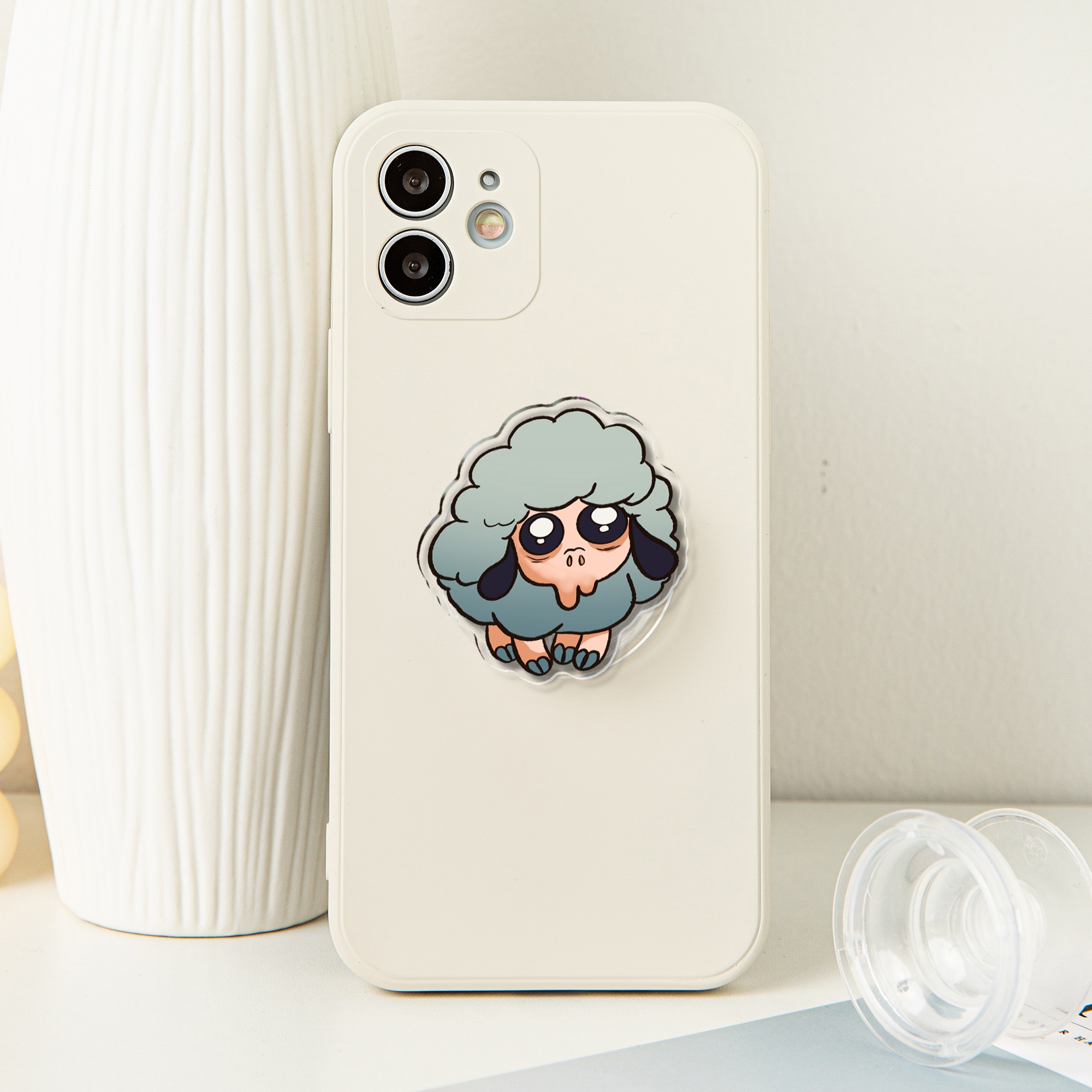 DST Critter Den Ewelet Phone Pop Socket - 1.96"(50mm), Clear