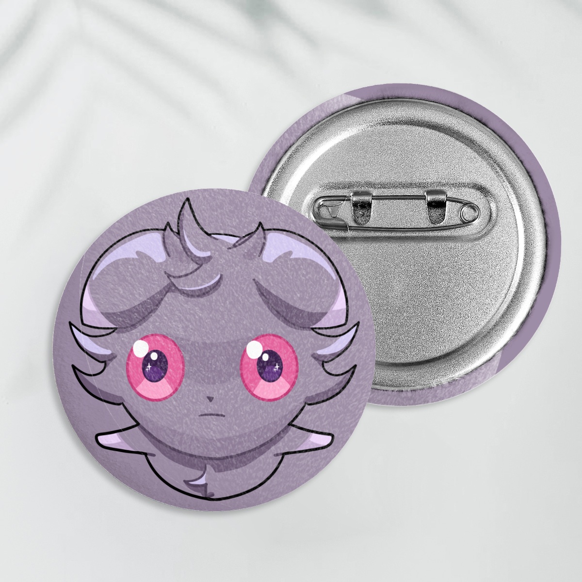 Purr Purr Plush Button Badge