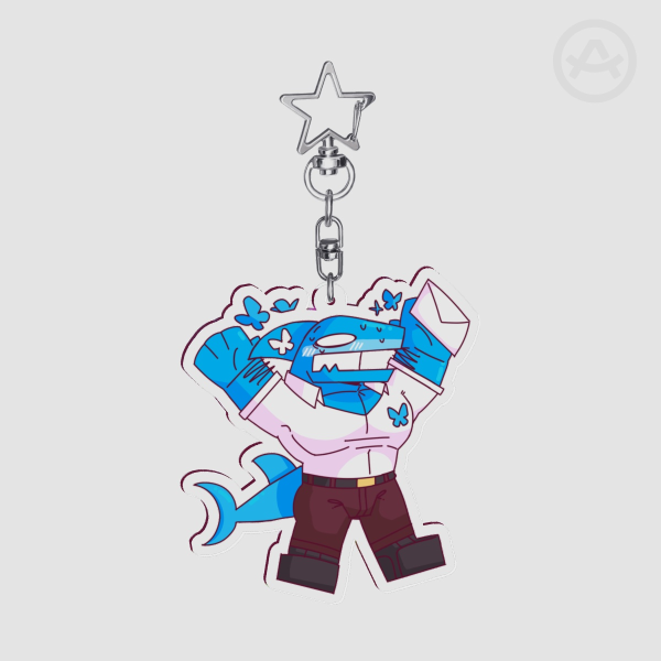 Blue Shark Keychain