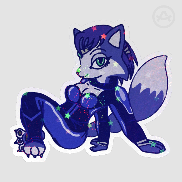 Holo Star Krystal Fox Star Fox Assault Sticker