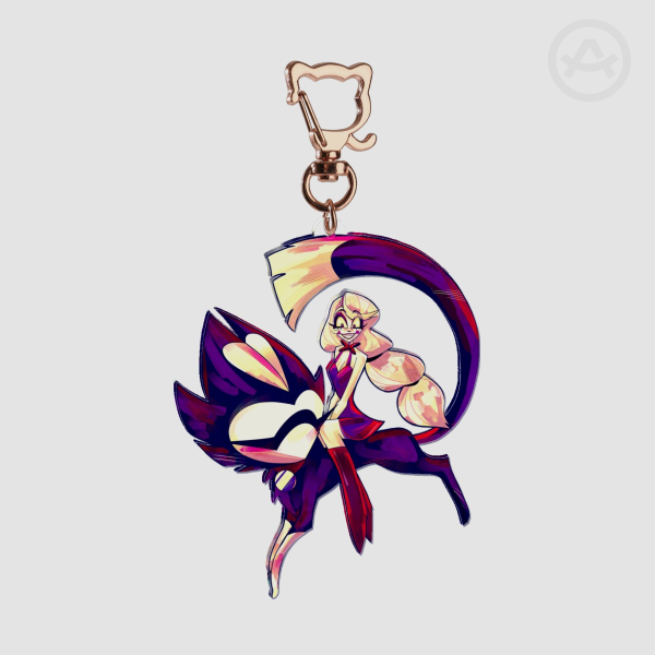 Charlie and KeeKee Keychain