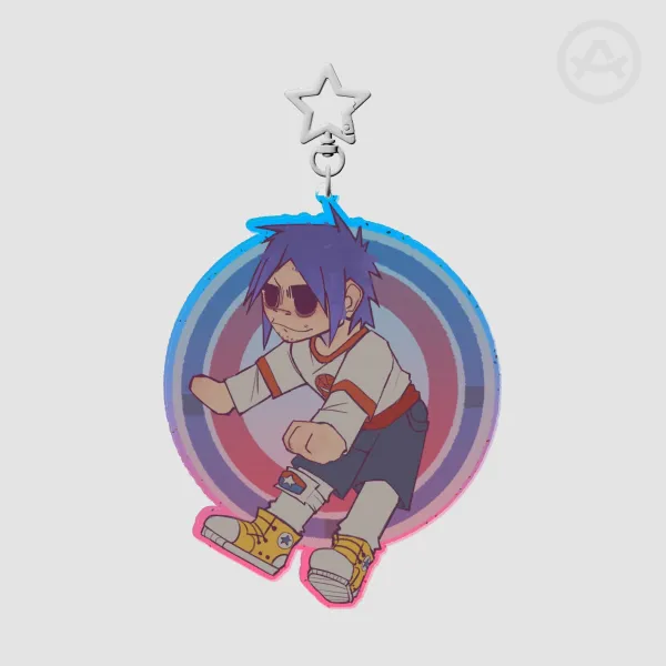 2D Rock the House Keychain