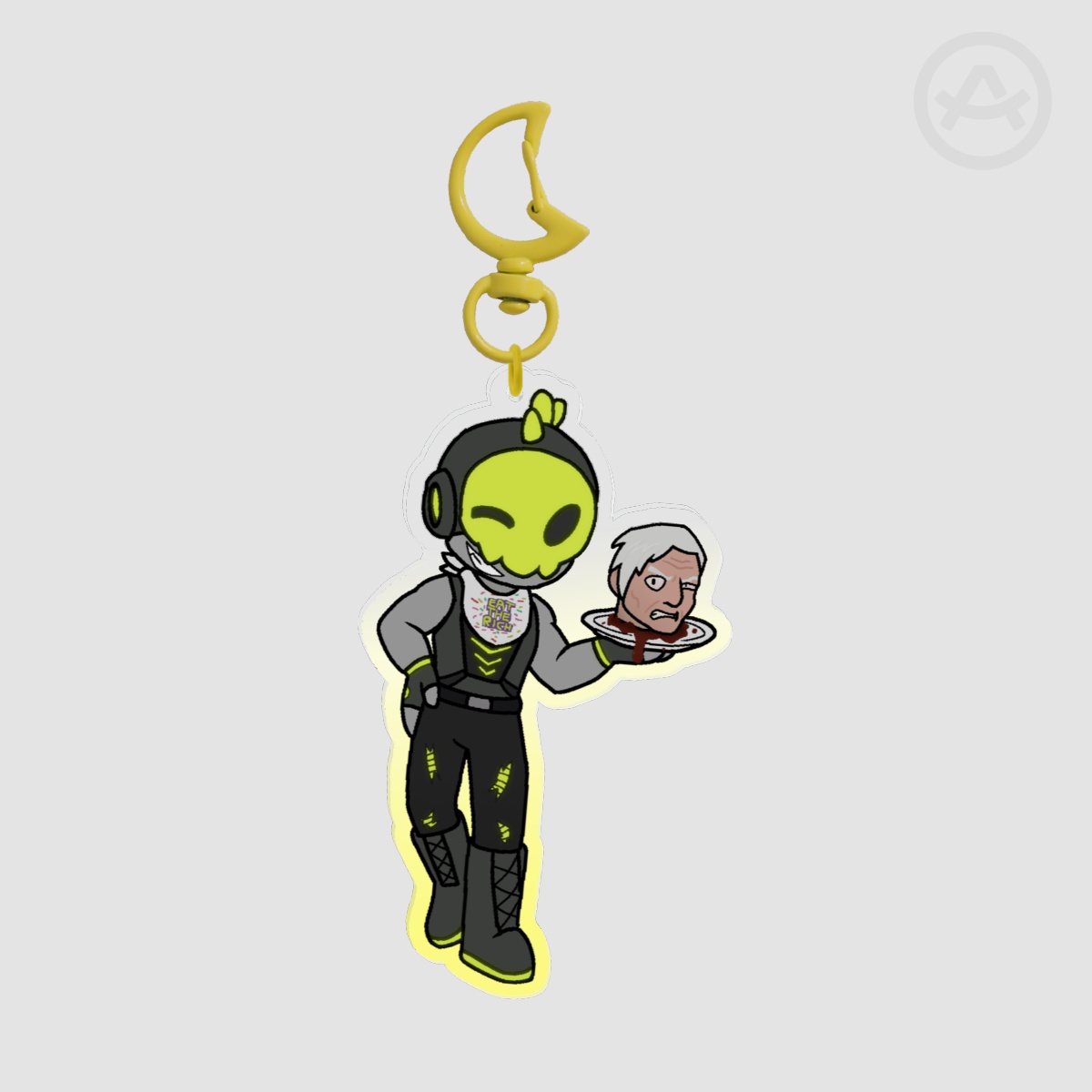 Chica Rust Keychain!