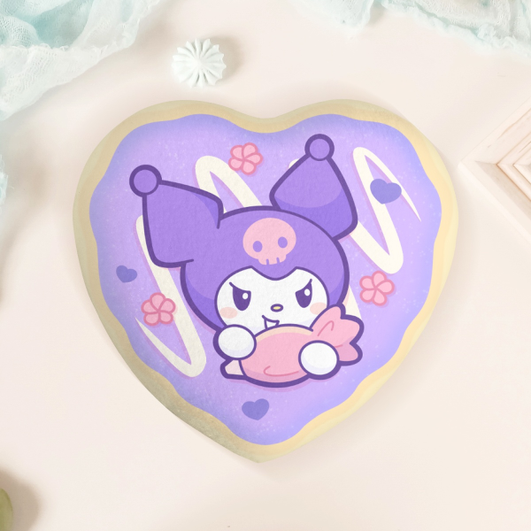 Kuromi Sugar Cookie Plush Badge