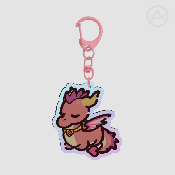Ember Loaf Rainbow Acrylic Keychain (small)