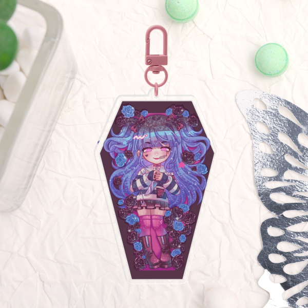 Darumi Amemiya Coffin Clear Acrylic Keychain