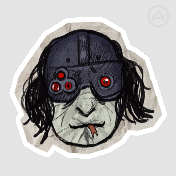 Victor Gideon Resident Evil 9 Requiem Doodle Sticker